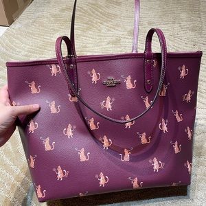 Coach reversible party mouse tote